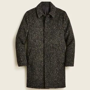 NWT J.Crew Ludlow Car Coat Jacket Italian Wool
Blend Marled Khaki and Black
